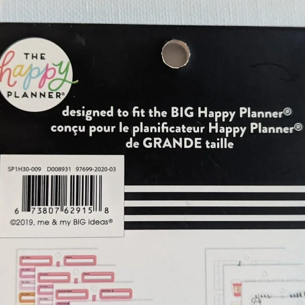 NWT  Happy Planner 'Teacher Icons' 737 pcs Back to School Sticker Book Big Class